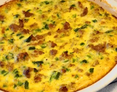 Sausage And Pepper Quiche