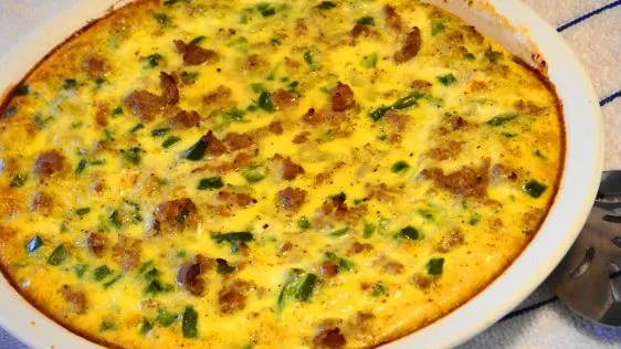 Sausage And Pepper Quiche