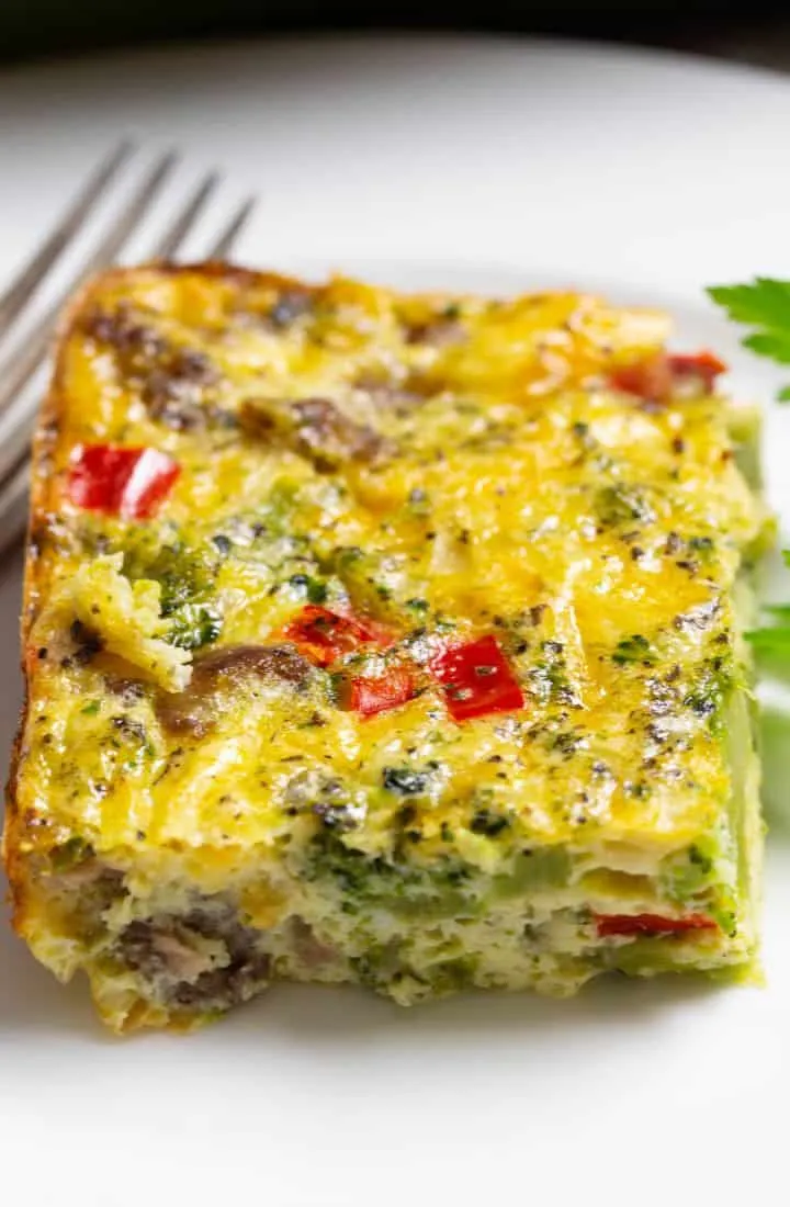 Sausage, Cheese And Veggie Breakfast Casserole