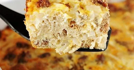 Sausage Hash Brown Breakfast Casserole