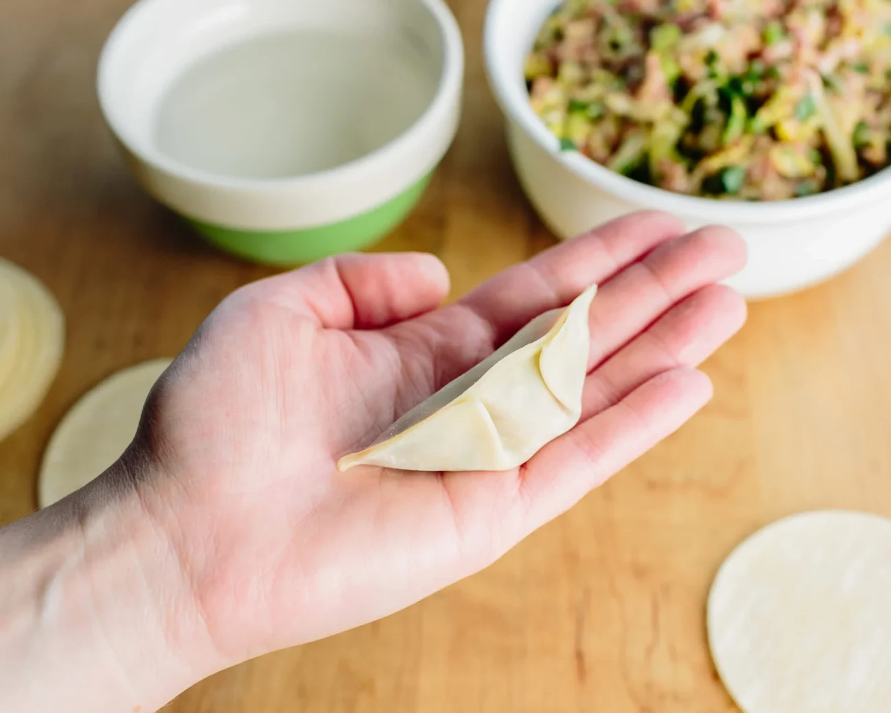 Sausage Steamed Wontons