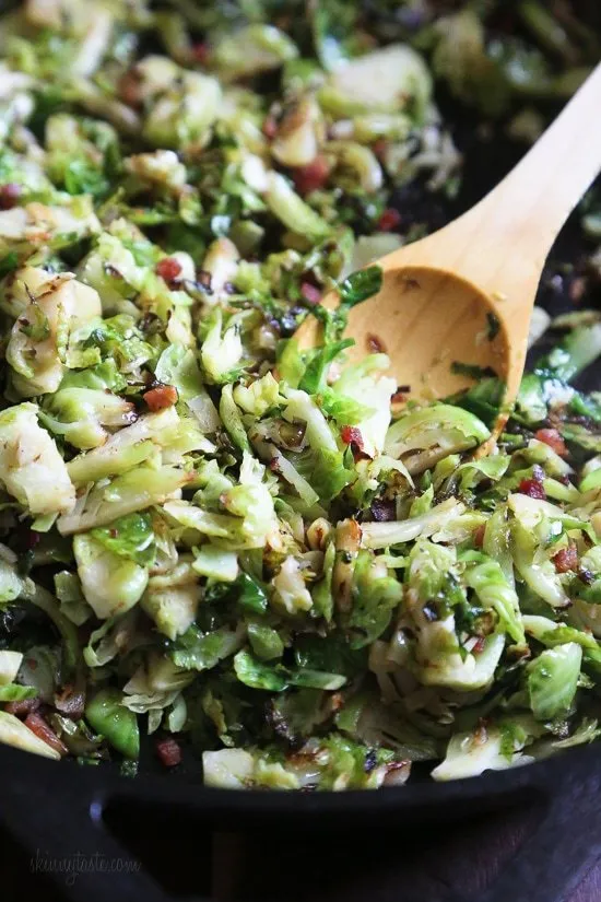 Sauted Brussels Sprouts With Pancetta