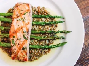 Sauted Halibut With Lemon Pesto Butter