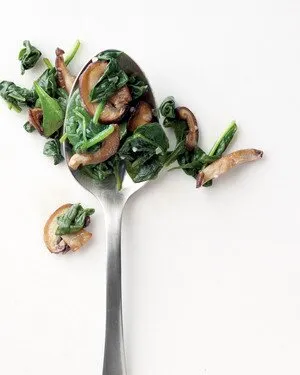 Sauted Spinach And Mushrooms