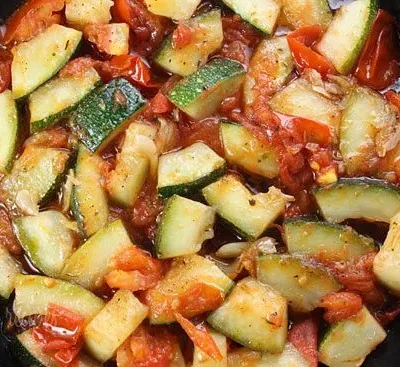 Sauted Zucchini With Plum Tomatoes