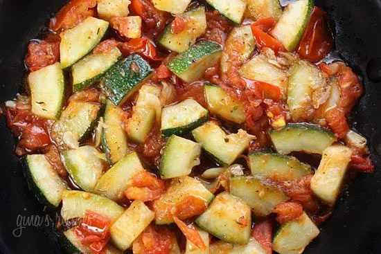 Sauted Zucchini With Plum Tomatoes