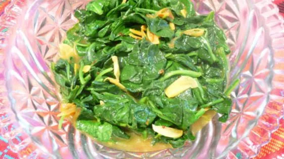 Sauteed Spinach With Indian Spices