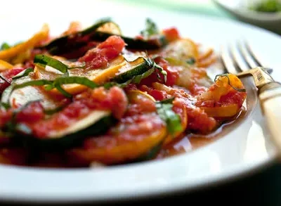 Sauteed Squash And Tomatoes