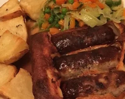Savory British Sausage And Yorkshire Pudding Casserole