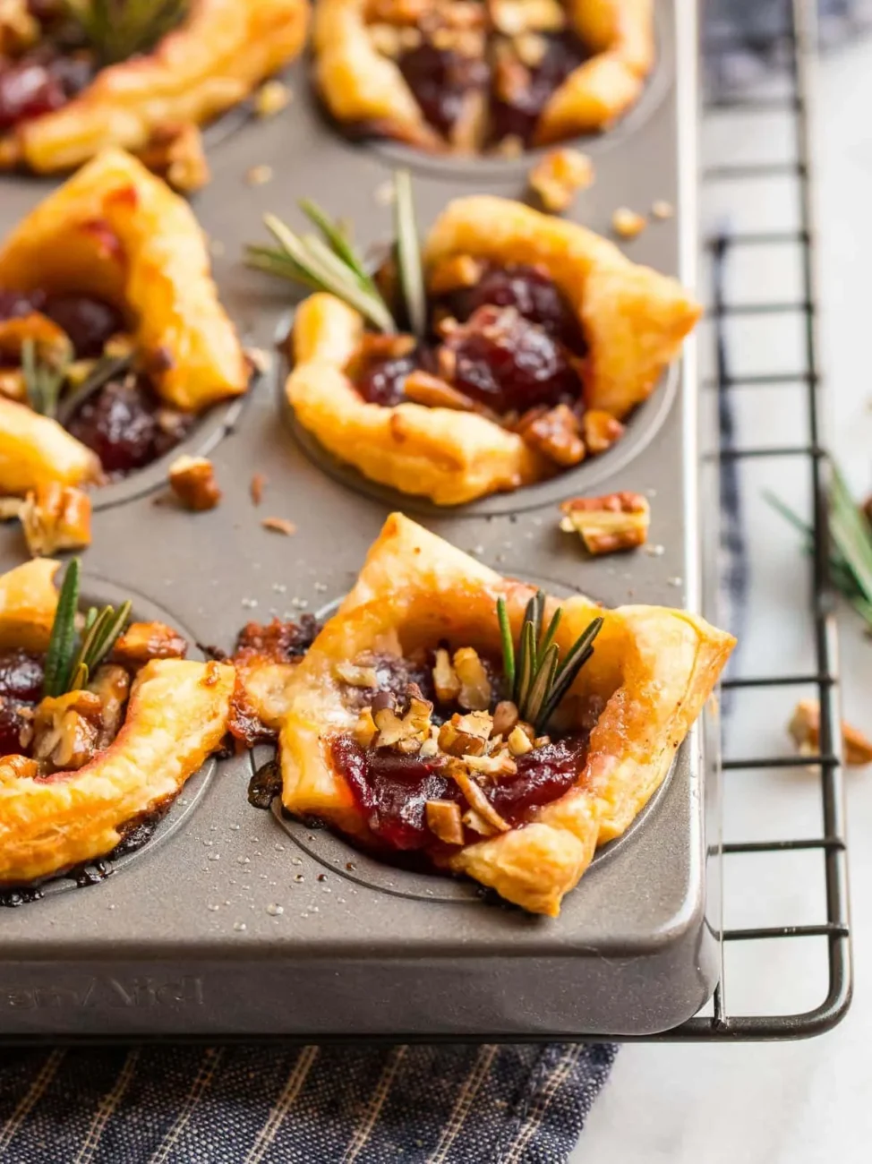 Savory Cheese, Cranberry And Herb Mini Muffins