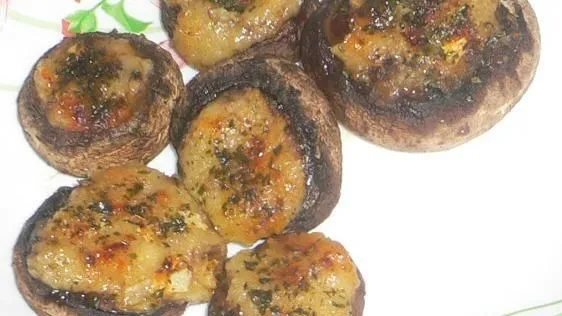 Savory Cheese and Garlic Stuffed Mushrooms Recipe