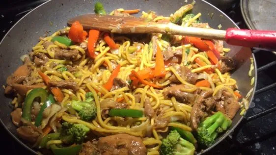 Savory Chicken and Noodle Stir-Fry Delight