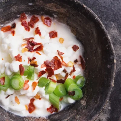 Savory Cottage Cheese Bowl