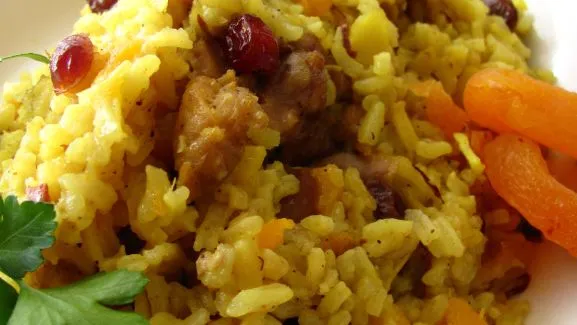 Savory Curried Rice With Dried Fruit