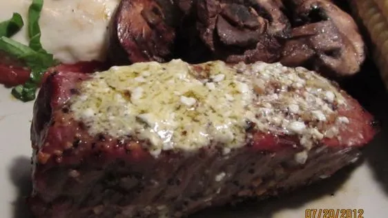 Savory Grilled Steak With Bleu Cheese Garlic