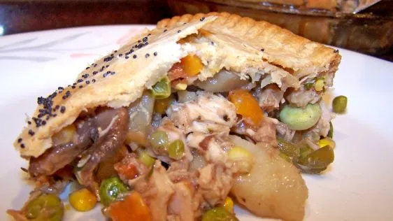 Savory Homemade Turkey Pot Pie Recipe