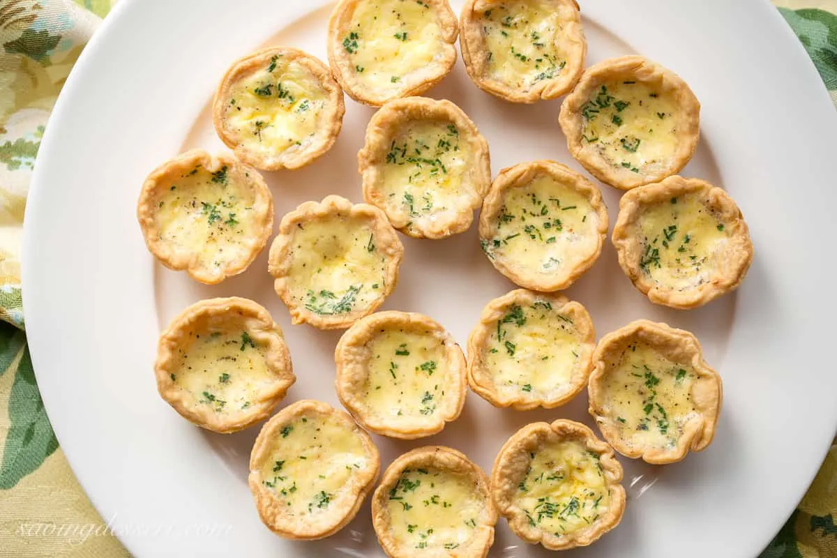 Savory Mini Quiches with Smoked Cheese and Pumpkin