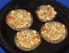 Savory Mushroom Caps Filled with Classic Stuffing