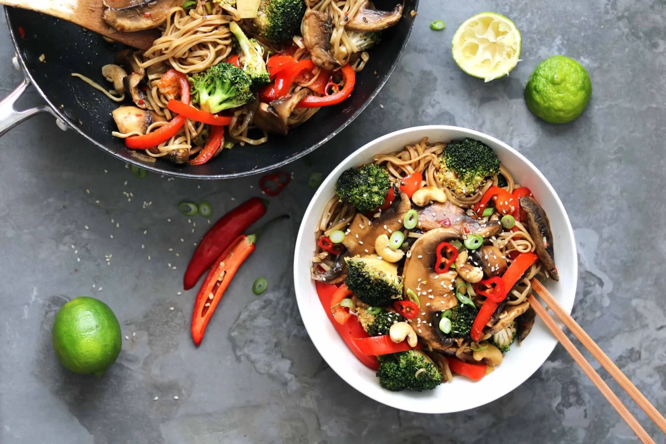 Savory Mushroom and Bell Pepper Stir-Fry Delight