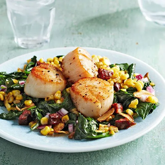 Savory Seared Scallop and Juicy Pear Salad Recipe