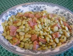 Savory Southern-Style Butter Beans with Ham Chunks