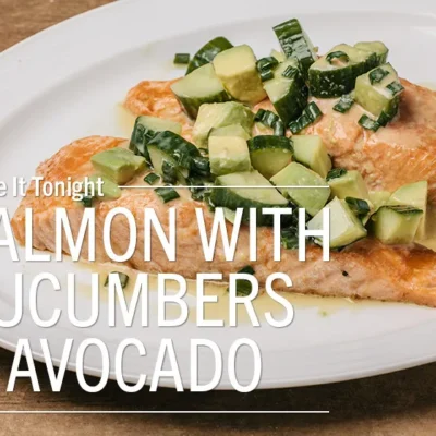 Savory Soy-Glazed Salmon With Crisp Cucumber Salad