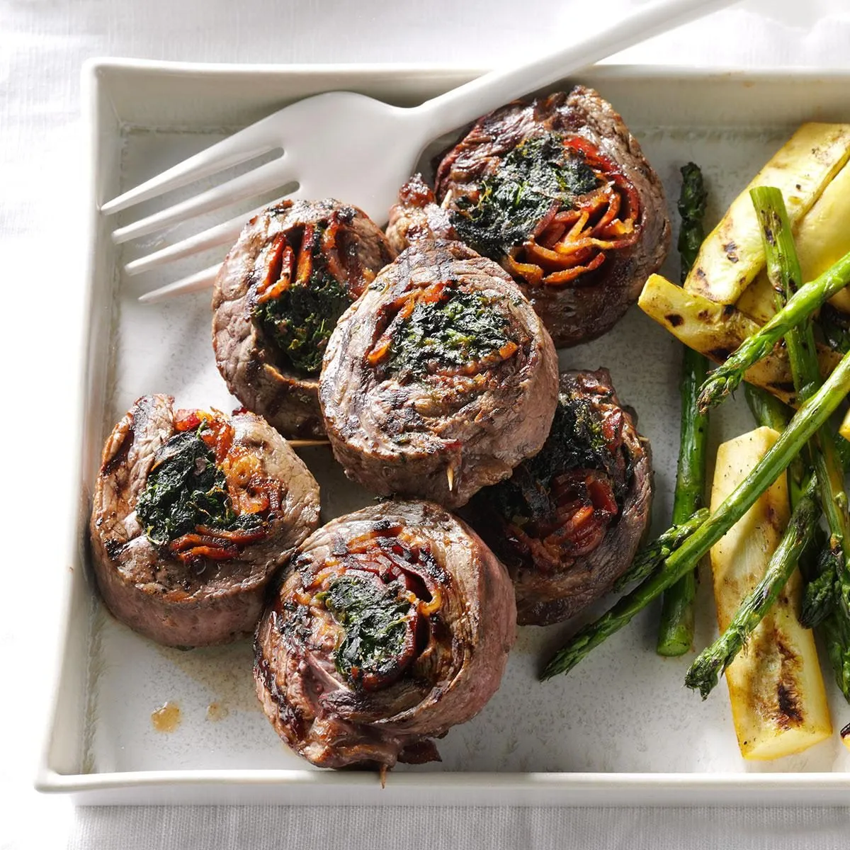 Savory Spinach-Stuffed Steak Pinwheels Recipe