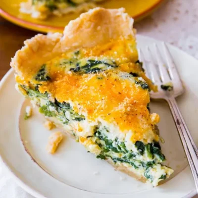 Savory Spinach And Mushroom Quiche Recipe