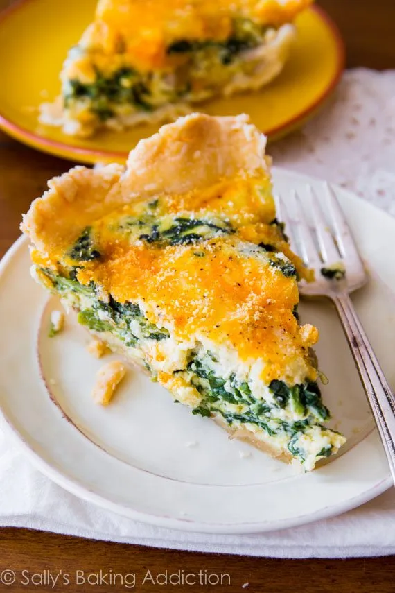 Savory Spinach and Mushroom Quiche Recipe