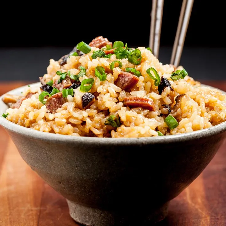 Savory Sticky Chinese Sausage Fried Rice Recipe