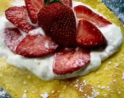 Savory Strawberry &Amp; Sour Cream Omelet Delight