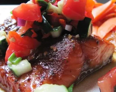 Savory Summer Salmon And Refreshing