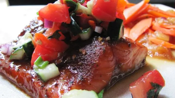 Savory Summer Salmon And Refreshing