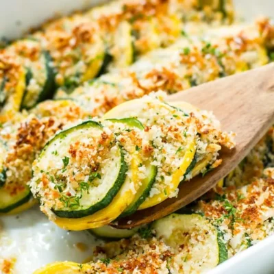 Savory Summer Squash And Zucchini Bake Casserole