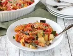 Savory Summer Squash and Zucchini Bake Casserole