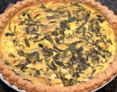 Savory Sun-Dried Tomato And Basil Spinach Quiche Recipe