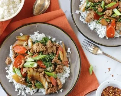 Savory Sweet Heat: Ground Turkey Stir-Fry Sensation