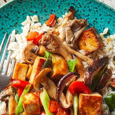 Savory Tofu And Mushroom Stir-Fry Delight