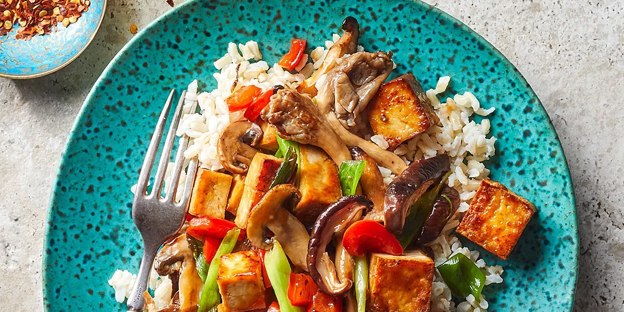 Savory Tofu and Mushroom Stir-Fry Delight