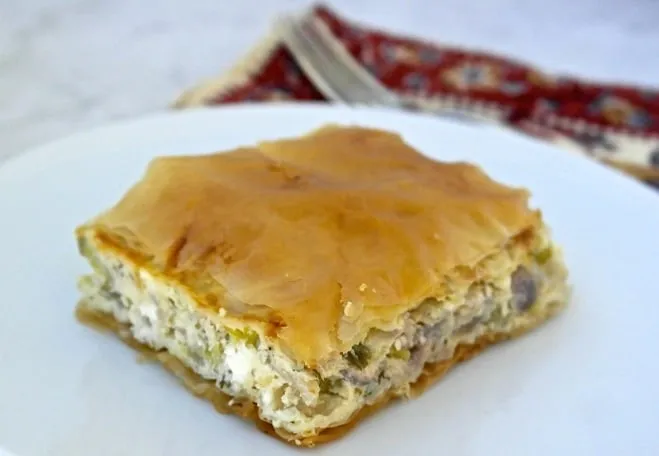 Savory Tomato and Phyllo Pastry Pie Recipe