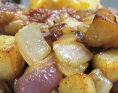 Savory Triple-Onion Roasted Potatoes Recipe