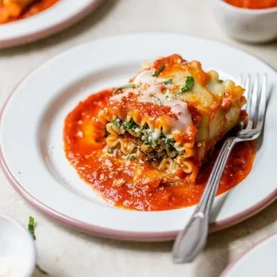 Savory Vegetarian Lasagna Rolls With Mushroom And Kale