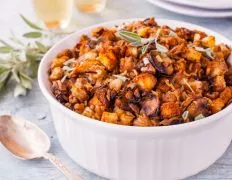 Savory Wild Rice And Mushroom Stuffing Recipe