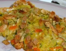 Savory Zucchini And Herb Stuffing Bake