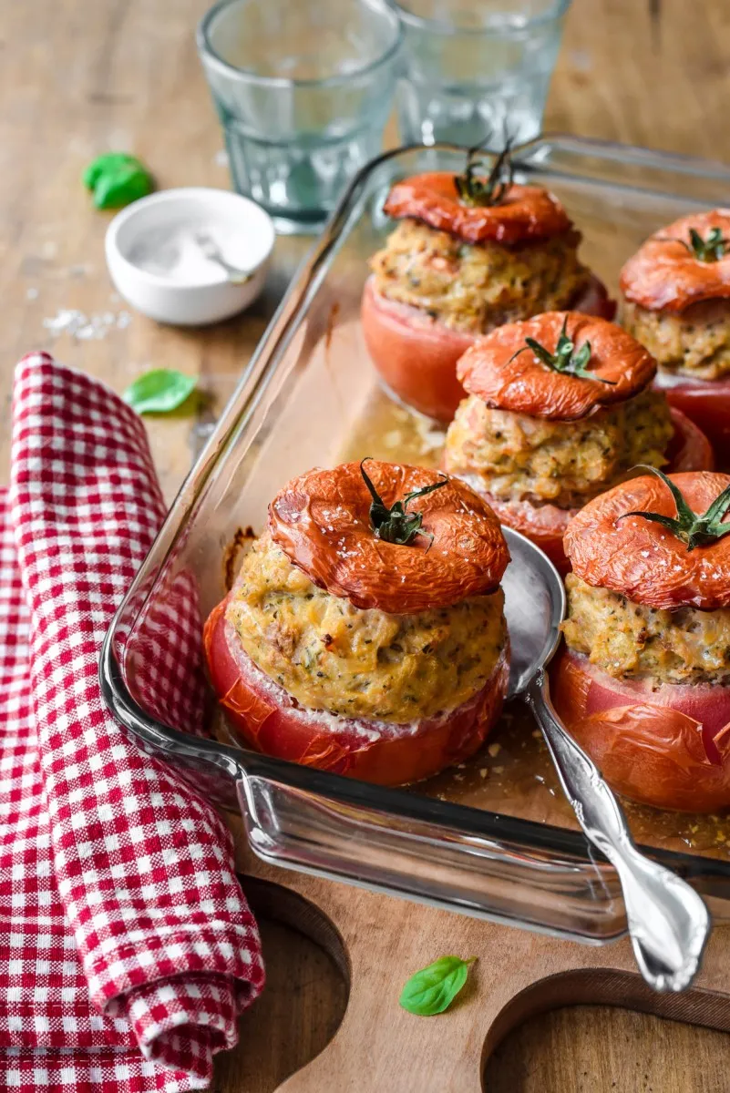 Savoury Filled Stuffed Tomatoes