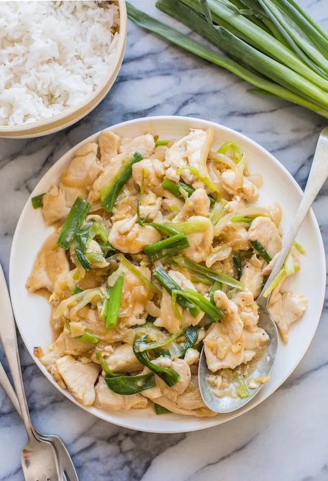 Scallion And Ginger Chicken Stir Fry