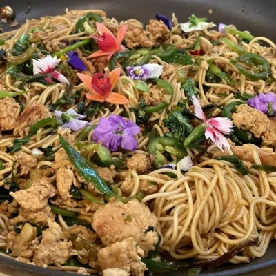 Scallion Noodles With Ground Pork