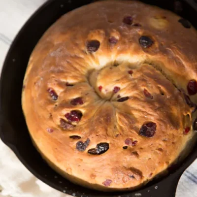 Scandinavian Fruit Bread Julekage