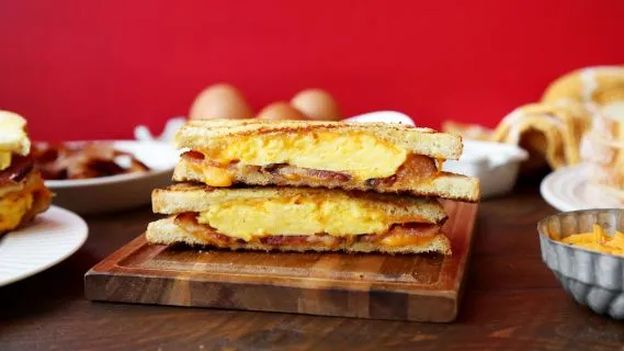 Scrambled Egg Breakfast Panini