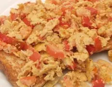 Scrambled Eggs And Capsicum